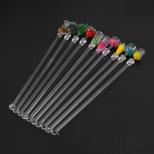 20 Stks Tropische Drank Roerstaafjes Cocktail Drink Roerstaafjes 9 Inch Mixer Bar met Wijnglas Patronen, Herbruikbare Gin Roerders