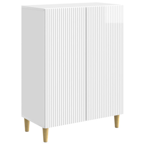 VidaXL vidaXL Sideboard High Gloss White 66 x 34.5 x 90 cm Engineered Wood