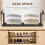 2X Expandable Hanging Shoe Rack, Retractable Shoe Shelf, Hanging Under Shelf Storage, Adjustable Holder B 5