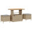 VidaXL vidaXL Gartensofa-set 12 stk. 12-Sitzanzahl Beige und Hellgrau 4