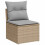 VidaXL vidaXL Gartensofa-set 12 stk. 12-Sitzanzahl Beige und Hellgrau 5