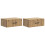 VidaXL vidaXL Wall-Mounted Bedside Cabinet 2 pcs Artisan Oak Engineered Wood 1