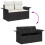 VidaXL vidaXL Garten-Sofa-Set Schwarz 12