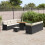 VidaXL vidaXL Garten-Sofa-Set Schwarz 3