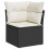 VidaXL vidaXL Garten-Sofa-Set Schwarz 7