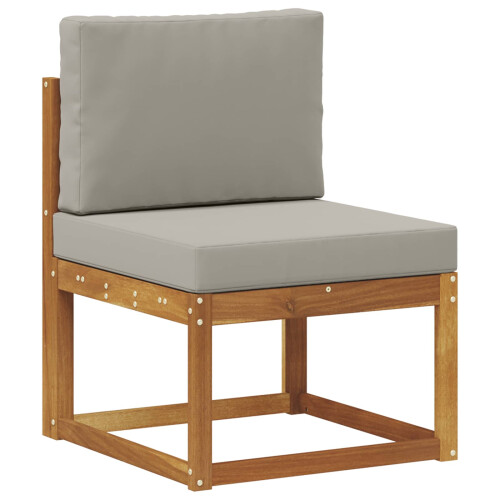 VidaXL vidaXL Outdoor-Sofagarnitur 7 stk. Natürlich und Hellgrau 2