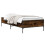 VidaXL vidaXL Bed Frame Smoke Oak 80 x 200 cm Engineered Wood 2
