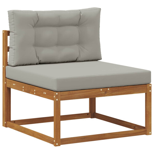 VidaXL vidaXL Outdoor-Sofagarnitur 5 stk. Natürlich und Hellgrau 2