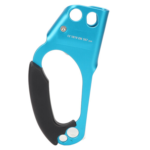 Handsteigklemme Rechts Blau für Bergsteigen 1