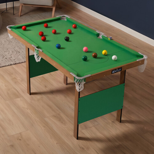 Charles Bentley Charles Bentley Junior 4ft American Pool Table With Pool Balls And 2 Cues 1