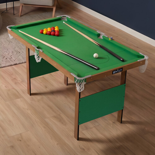 Charles Bentley Charles Bentley Junior 4ft American Pool Table With Pool Balls And 2 Cues 2