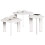 VidaXL vidaXL Coffee Table 3 pcs White Solid pine wood 6