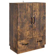vidaXL Sideboard Smoked Oak 66 x 34.5 x 92 cm Engineered Wood