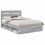 VidaXL vidaXL Bed Frame Grey Sonoma 150 x 200 cm Solid Pine Wood 6
