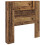 VidaXL vidaXL Storage Headboard with LED Old Wood Engineered Wood 5