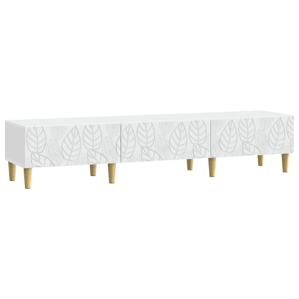 Vidaxl Tv Cabinet 147 X 34.5 X 30 Cm White Engineered Wood