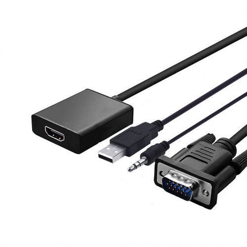 Μετατροπέας VGA σε HDMI με ήχο και βίντεο HD 1080P 1