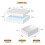 White LED Coffee Table with 2 Storage Drawers 2