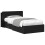 VidaXL vidaXL Bed Frame with Storage Black 75 x 190 cm Engineered Wood 1