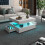 White LED Coffee Table with 2 Storage Drawers 6