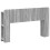 VidaXL vidaXL Headboard Cabinet with Storage Grey Sonoma Engineered Wood 2