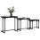 VidaXL vidaXL Nesting Coffee Table 3 pcs Black oak Engineered wood 2