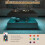 Black LED Coffee Table with 2 Storage Drawers 3