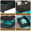 Black LED Coffee Table with 2 Storage Drawers 5