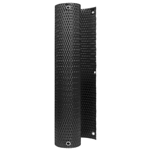 VidaXL vidaXL Balcony Screen with Eyelets Black 1