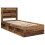 VidaXL vidaXL Bed Frame with Headboard Old Wood 75 x 190 cm Solid Pine Wood 5