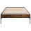 VidaXL vidaXL Bed Frame Smoke Oak 80 x 200 cm Engineered Wood 4