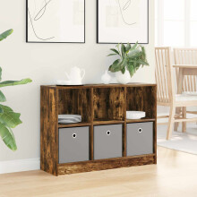 vidaXL Sideboard with Drawer Smoked Oak 88.5 x 27.5 x 63.5 cm