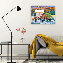 DIY CíRculo Completo Diamante Pintura DecoraçãO para Casa Arte Artesanato Hotel DecoraçãO de EscritóRio ÁRvore de Natal no Carro