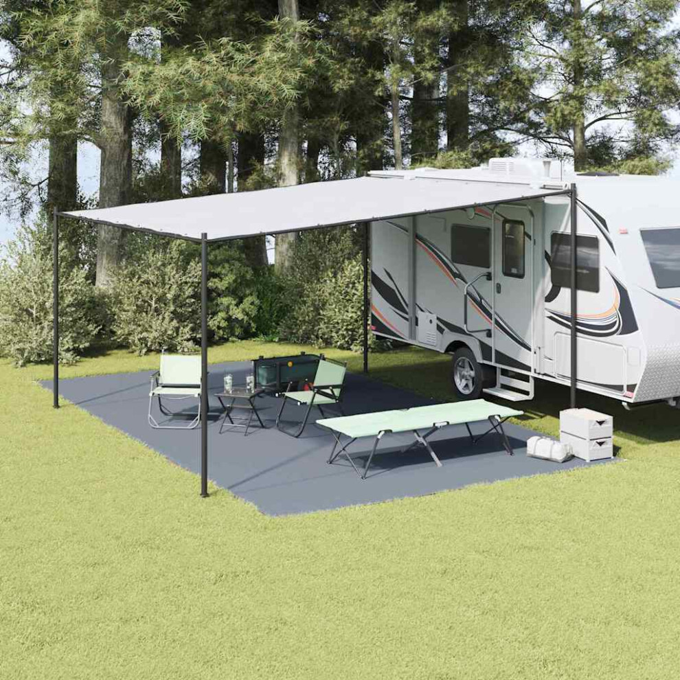 Vidaxl Tent Carpet Folding Blue And Grey 700 X 400 Cm Polyethylene