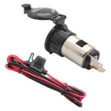 12V 24V 120W Steckdose Wasserdichte Strom Versorgung für Motorrad Boot Auto Steckdosen Stecker mit 1,5-Meter Sicherung und Draht