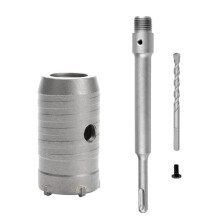 SDS Hammer Drills Wall Hole Saw Drill Bit Set Cutter Tools with Round Shaft Concrete Cement Stone Hole Opener,40mm