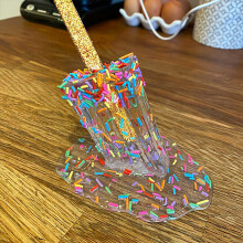 Melting Sculpture Ice Cream Resin Ornaments Home Decor Crafts for Summer Cool Decoration Present ,D