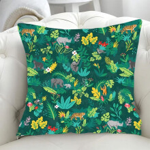 Sohvatyynyn päällinen 45x45cm Vihreä lehti -tyynynpäällinen 40*40Koristeelliset tyynyliinat tyynyihin, tyynynhalauksiin, syyskoristeet,