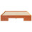 VidaXL vidaXL Bed Frame Brown 135 x 190 cm 4