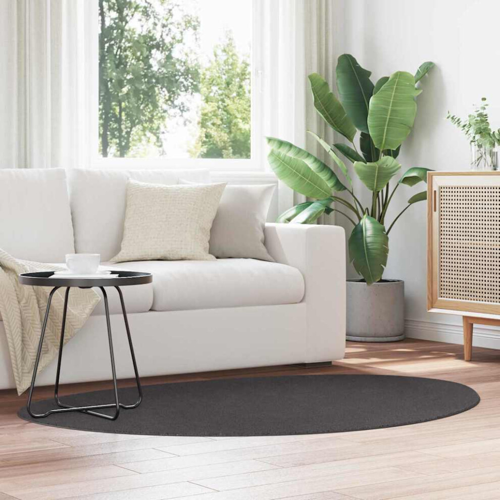 Vidaxl Area Rugs Huarte Anthracite 120 X 170 Cm Polyester