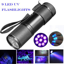 Donemore9LED UV mini baterka, čierne svetlo na moč domácich zvierat, škvrny, detekciu únikov a vytvrdzovanie živice - vrecková veľkosť