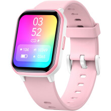 Smartwatch für Mädchen, IP68 wasserdicht, Fitness-Tracker mit 1,5-Zoll-Zifferblatt zum Selbstgestalten, Herzfrequenz- und Schlafüberwachung