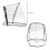 Dog Stroller Rain Cover with Rear Entry 3