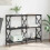 VidaXL vidaXL Console Table Black Oak 100 x 28 x 80.5 cm Engineered Wood 1