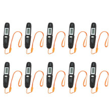 10X Beruehrungsloses -Infrarotthermometer IR-Temperaturmessgeraet Digitales LCD-Display Infrarot-Thermometerschreiber DT8220 Schwarz