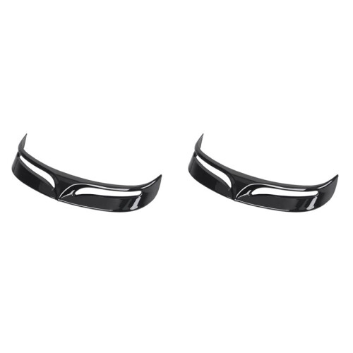 2X Black Rear  Tip Trim Shell for  Fat Boy FLSTF FLSTFB 2010-2017 Trailing   Trim Cover