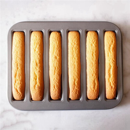 2X Durable Non-Stick Biscuit Stick Mold Cake Baking Pan Carbon Steel Cake Bread Mold  3D Cylinder Cake Mold 2