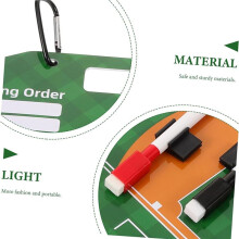 2X Baseball Board Magnetic Baseball Lineup Board Softball Baseball Coaching Accessories Dry Erase Board Writing