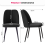 AINPECCA (Black, 2PCS) Dining Chairs Padded Seat Velvet 7