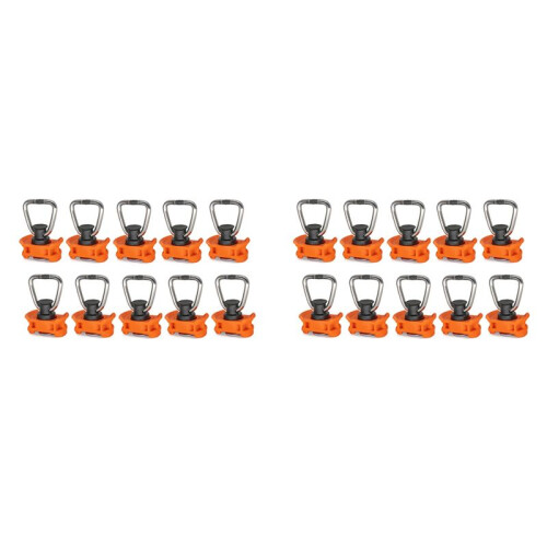 20pcs Single End Fitting for Airline Rail End Fitting Lashing Rail Fitting Airline Rail Single Stud L-Track Fitting 1
